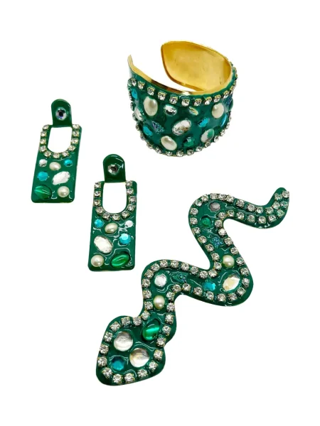 Обеци Jennifer Gibson Jewellery златисто