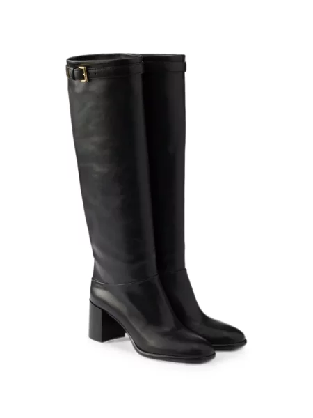 Botine Prada din piele negru