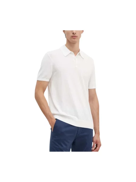 Koszulka polo Armani Exchange z logo biała