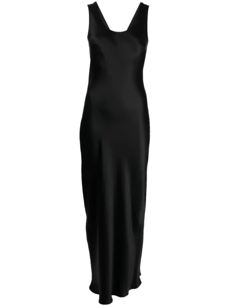 Rochie maxi Gilda & Pearl cu perle de mătase negru