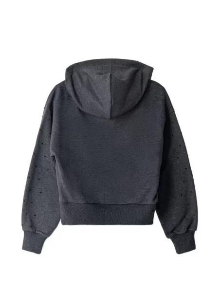 Bluza z kapturem dziecięca Patrizia Pepe Girl szara