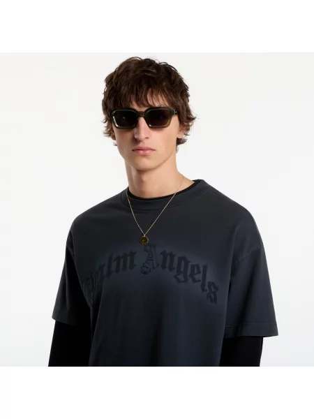Tricou Palm Angels Patch Pa Regular Tee Black/ Black S negru