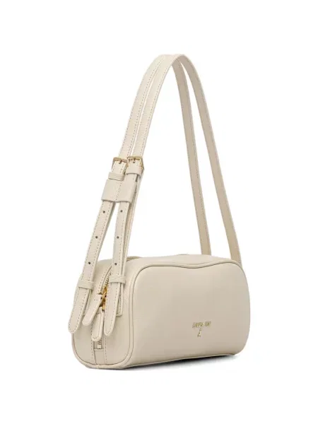 Bőr shopper táska Patrizia Pepe autogrammal
