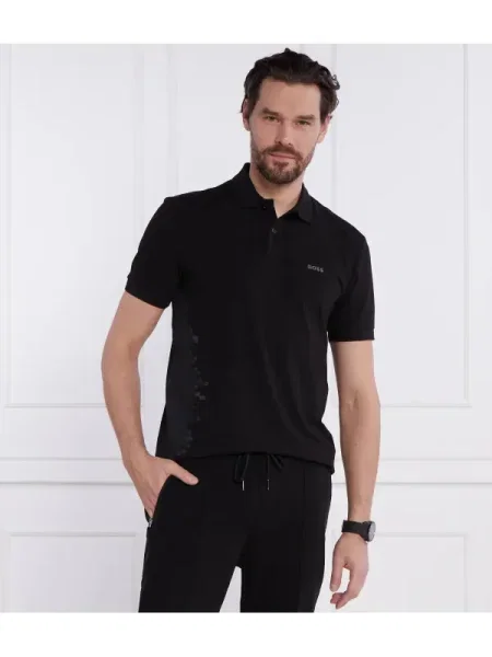 BOSS GREEN Polo Paddy negru
