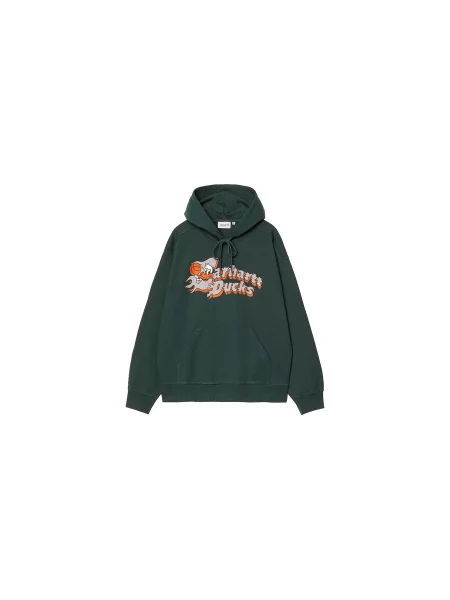 Carhartt WIP Hooded Flaming Ducks Sweat Mężczyźni Bluzy i bluzy z kapturem Carhartt WIP Size: M zielony