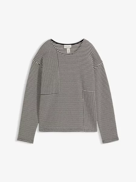 Sweter z dżerseju czarny