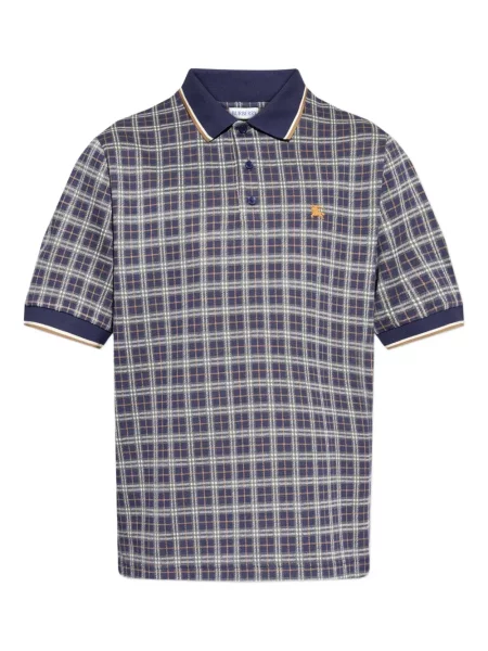 Polo Burberry în carouri albastru