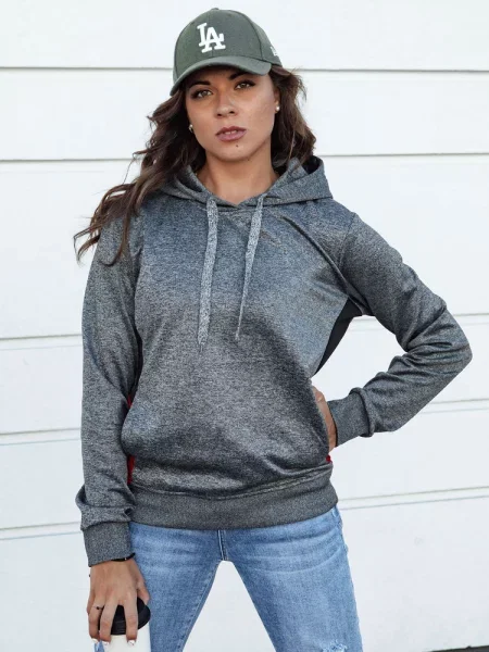 Bluza sportowa z kapturem GIM ciemnoszara Dstreet