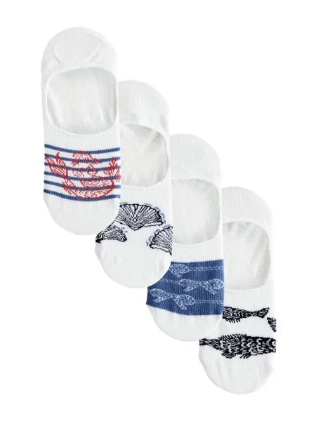 Next Șosete bleumarin / roșu / negru alb