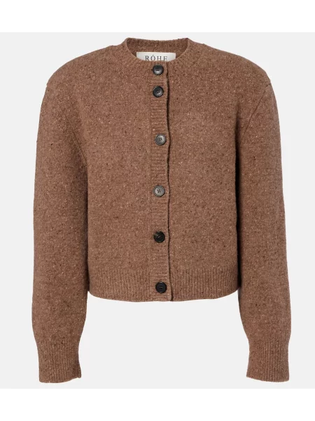 Cardigan Róhe de lână maro