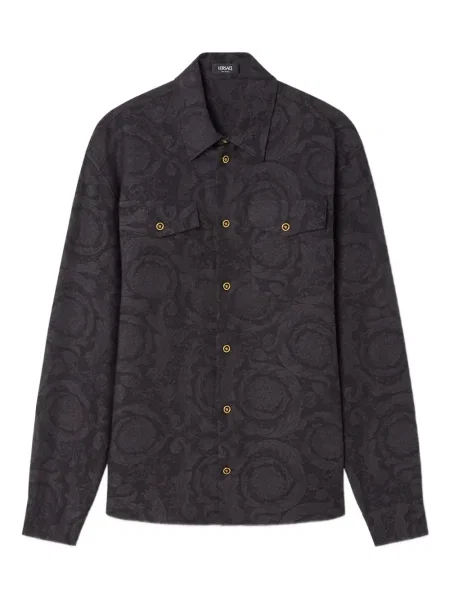 Cămașă Versace din jacard negru