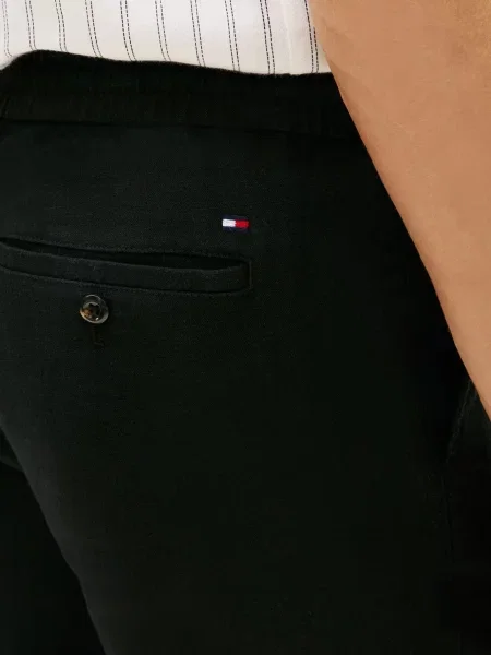Льняные брюки Tommy Hilfiger черные
