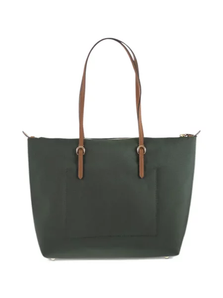 Shopper torbica Lauren Ralph Lauren s autogramom zelena