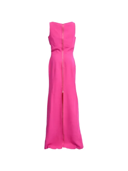 Rochie maxi Victoria Beckham cu decolteu în V roz
