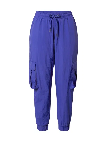 Pantaloni cargo Urban Classics cu talie înaltă albastru