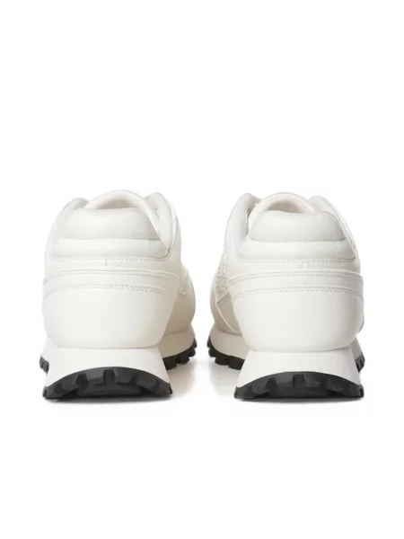 Sneakerși Armani Exchange cu autograf alb