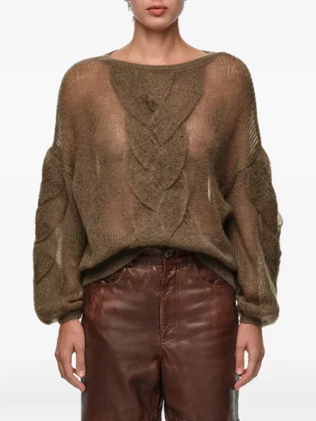 Pulover Bimba Y Lola de mohair verde