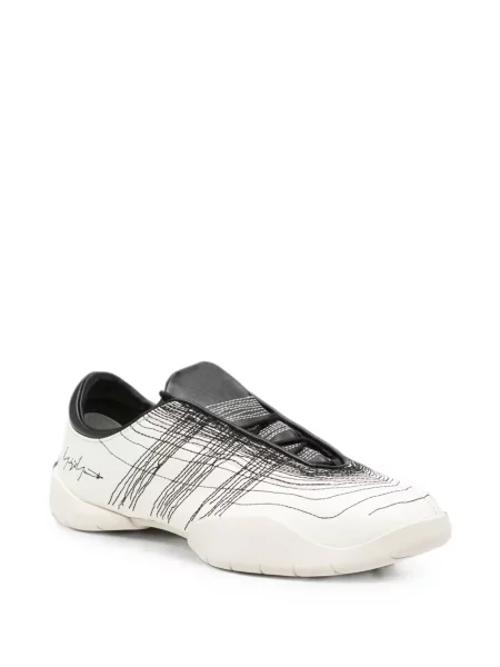 Sneakerși Y-3 cu broderie alb