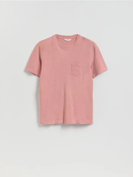 Reserved Tricou cu croială regular și roz-pudră roz