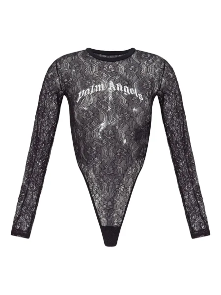 Body Palm Angels din dantelă negru