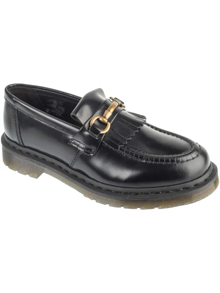 Mocasini Dr. Martens cu toc plat negru