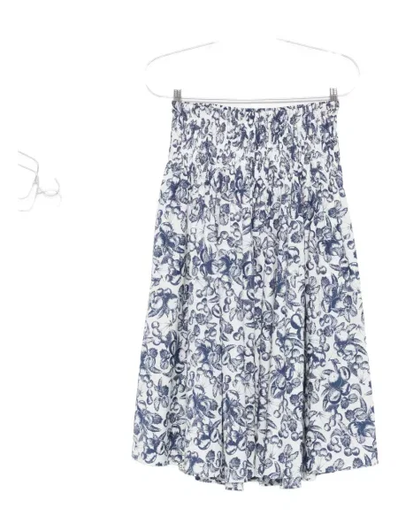 Midi-suknja Maje s printom iznad koljena bijela