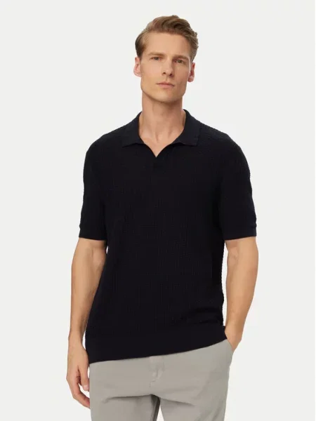 BOSS Tricou polo H-Natalo Bleumarin
