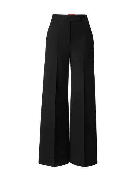 MAX&Co. pantaloni lat high waist negru