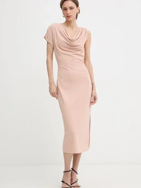 Silvian Heach sukienka TISAW pomarańczowa