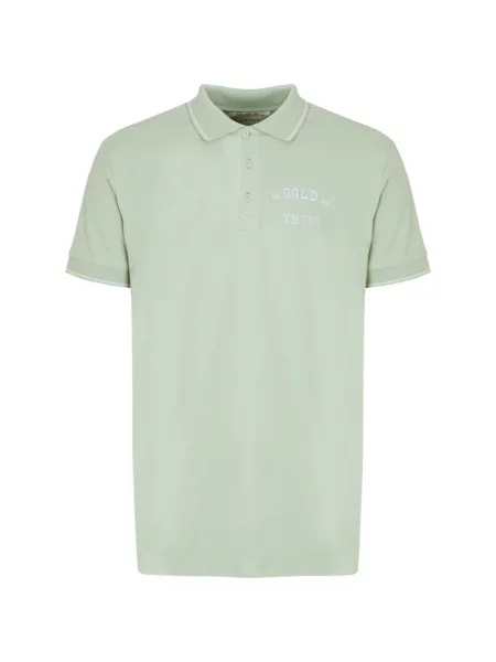Tricou polo In Gold We Trust cu autograf verde