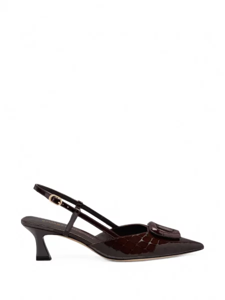Полуотворени обувки Stuart Weitzman кафяво