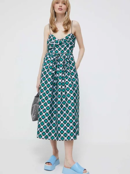 Stine Goya rochie midi evazati