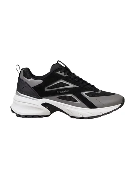 Sneakersy Calvin Klein z siateczki czarne
