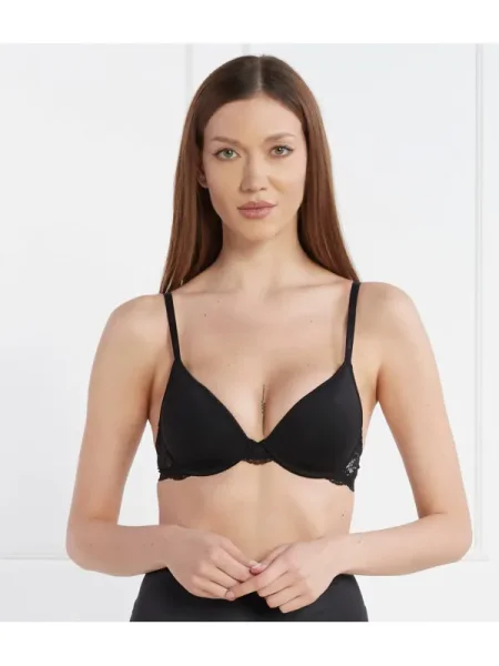 BOSS BLACK Melltartó UNDERWIRE LACE fekete