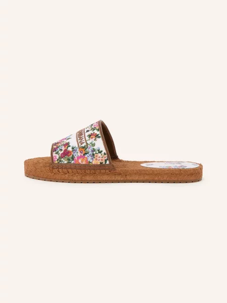 Dolce & Gabbana Klapki weiss białe