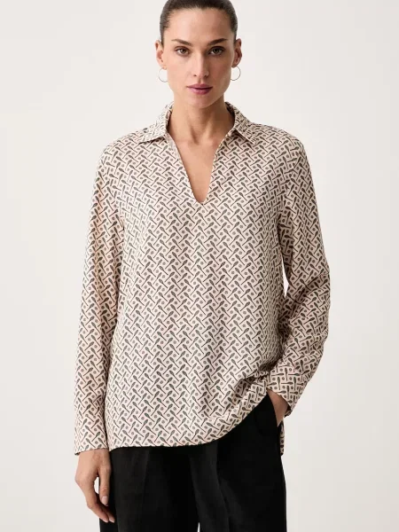 Lacoste bluză tip cămașă pentru femei roz