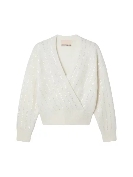 Sweter Pennyblack wełniany biały