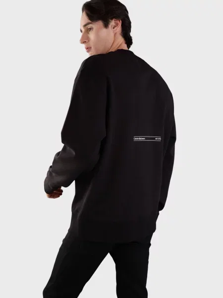 Світшот Calvin Klein Jeans в квіточку чорний