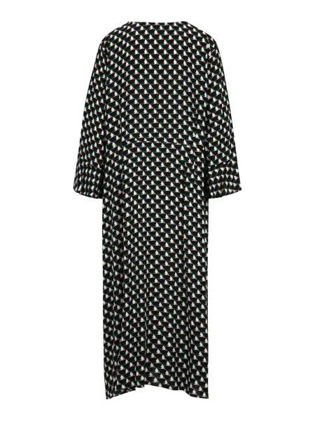 Wallis Rochie tip bluză verde / maro alb