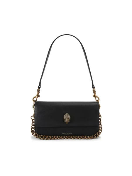 Kurt Geiger London torebka crossbody skórzana Sloane Soft Shoulder Bag czarna