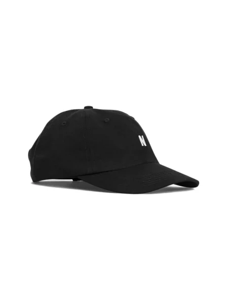 Czapka z daszkiem Norse Projects z twillu czarna