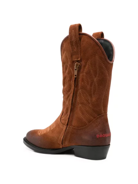 Botki dziecięce Dsquared2 brązowe