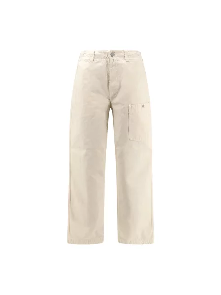 Spodnie Stone Island z kamieniami białe