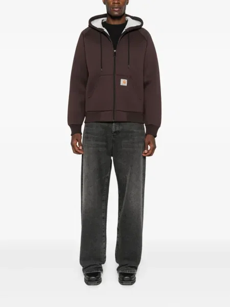 Geacă Carhartt Wip cu glugă maro