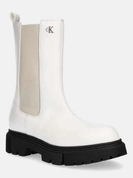 Calvin Klein Jeans botine copii alb