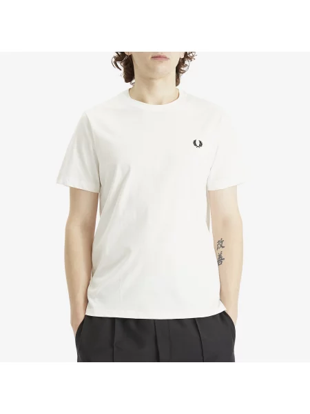 T-shirt FRED PERRY Crew Neck Tee Snow White M biała