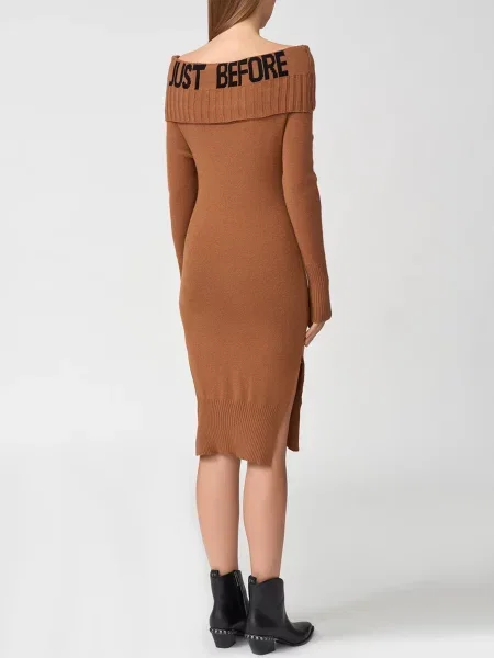 Сукня міні Just Before коричневий