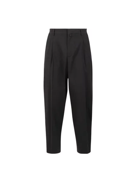 Maison Margiela spodnie straight z wełną szare
