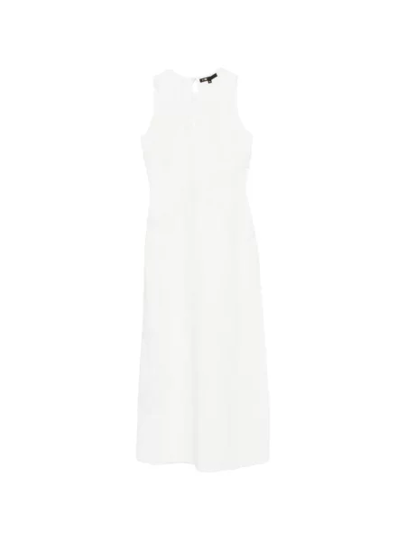 Rochie midi Maje fără mâneci alb
