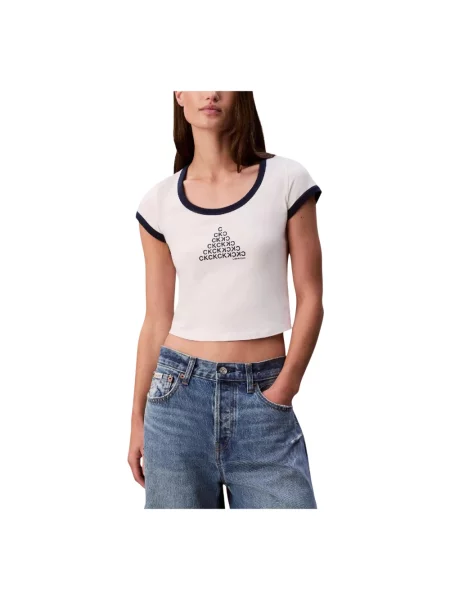 Koszulka Calvin Klein biała